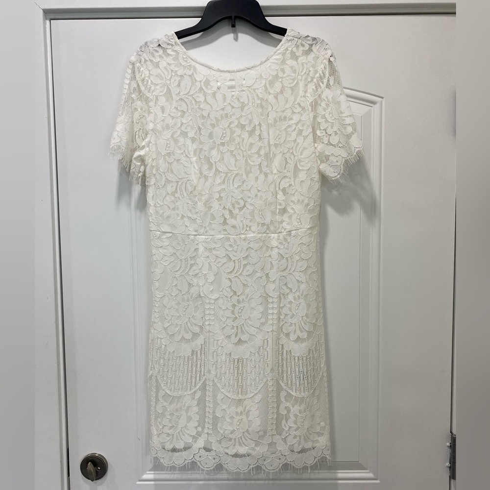 Women’s SHEIN Curve White Lace Dress; Plus Size 0XL; NWT NEVER WORN